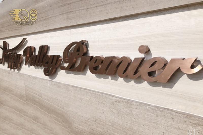 Chữ inox vàng hongfoi sang trọng nổi bật