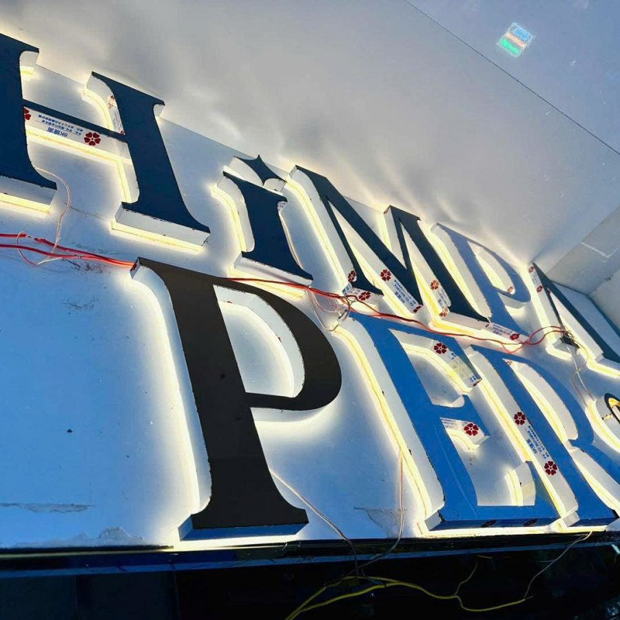 Chữ inox vàng xước