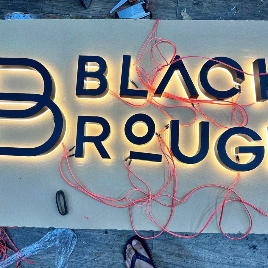 Chữ inox vàng xước