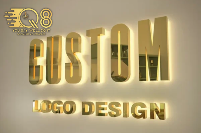 Chữ Inox Vàng Xước Bền Bỉ, Chống Gỉ Sét Tốt