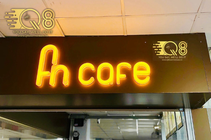 Chữ inox vàng xước sang trọng