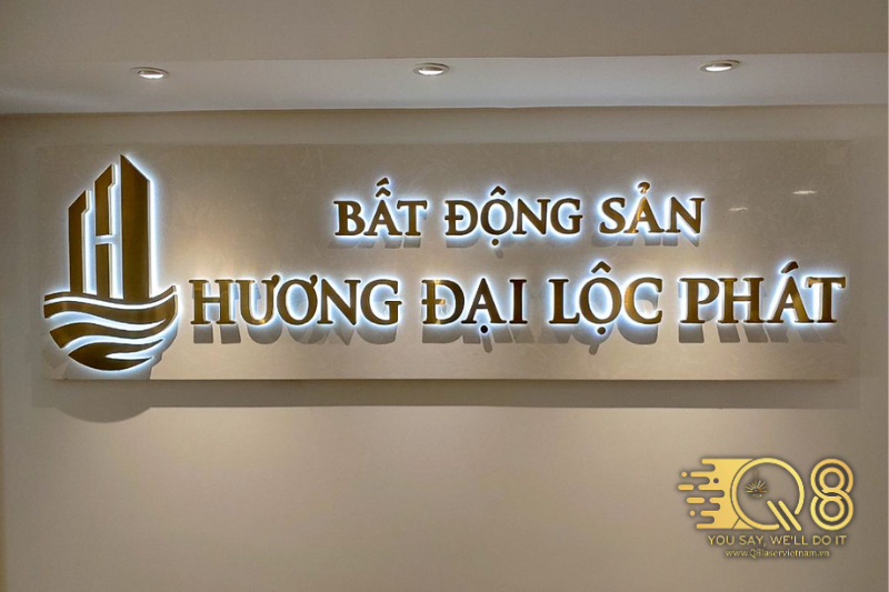 Gia công chữ inox đồng xước