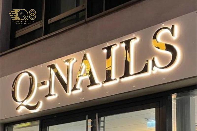 Gai công chữ inox màu đồng đẹp