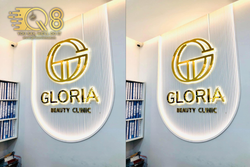 Gia công chử inox vàng gương sắc nét bền đẹp