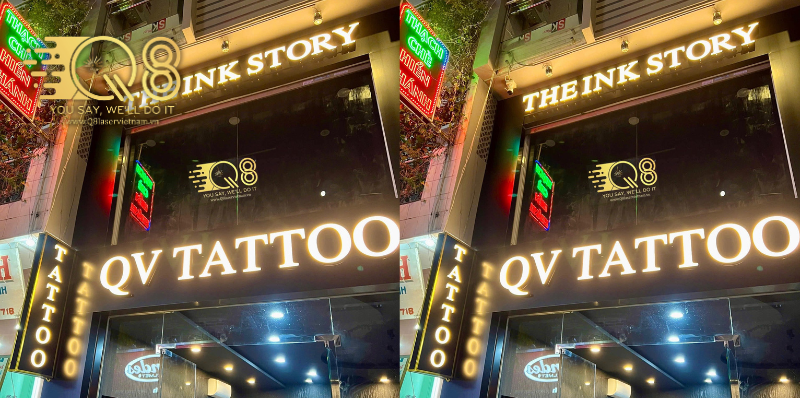 Mẫu chữ inox đồng xước đẹp