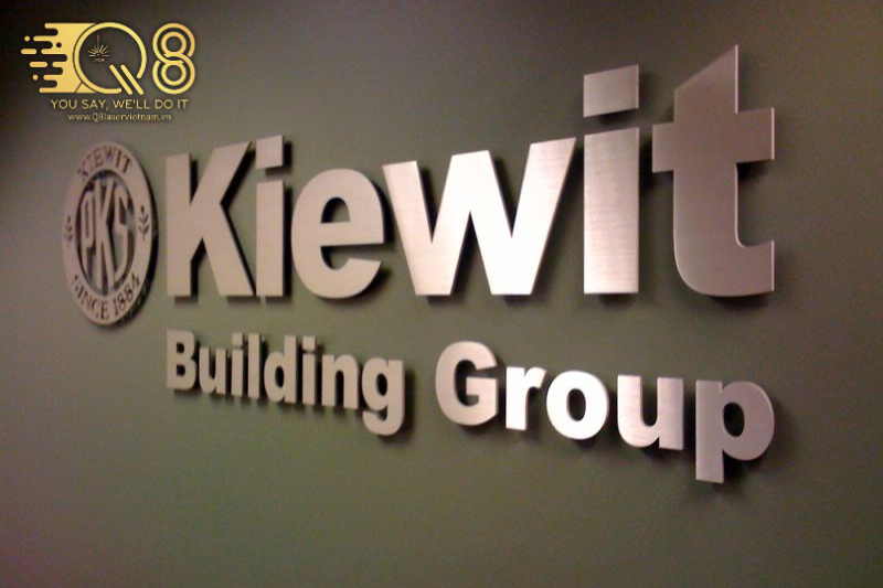 Mẫu chữ inox đồng xước