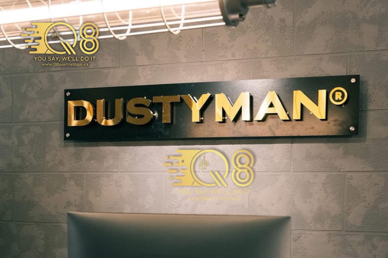 Mẫu chữ inox trắng xước cao cấp