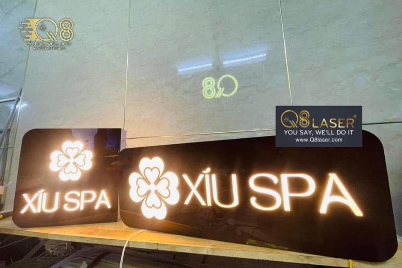 Mẫu chữ inox vàng hồng tinh tế