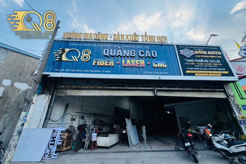 Q8 Laser Việt Nam - Đơn vị thi công chữ inox uy tín, chất lượng